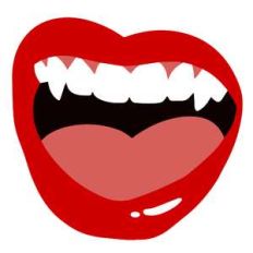 lady vampire fangs
