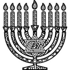 menorah zentangle