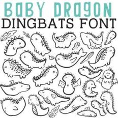 cg baby dragons dingbats