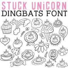 cg stuck unicorn dingbats