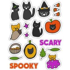 ml hallows eve kitties stickers