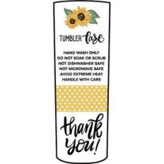 skinny tumbler sunflower care card