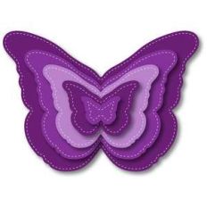 nested stitched butterflies
