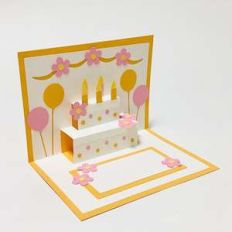 birthday cake popup