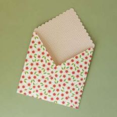 scallop square envelope
