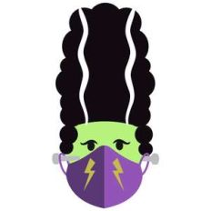 bride of frankenstein with mask