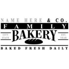 custom family bakery sign