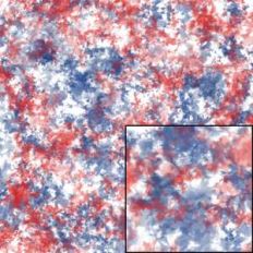 red and blue crumple tie-dye