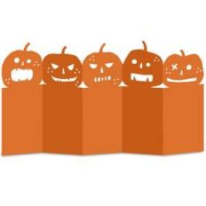 halloween pumpkin accordion card