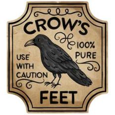 crow's feet potion label
