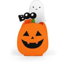 box card jack-o-lantern
