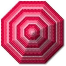 nested stitched octagons