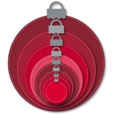 nested stitched ornaments