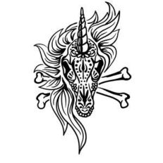 unicorn sugar skull