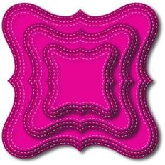 nested stitched brace square