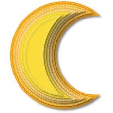 nested stitched crescents