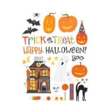 pumpkin party stickers