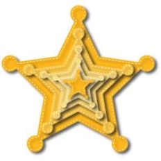 nested stitched sheriff's star