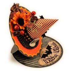 witch hat 3d easel card
