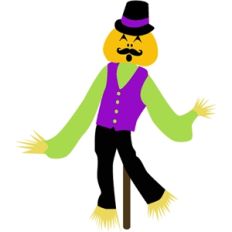 pumpkin scraecrow man