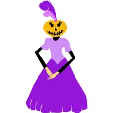pumpkin scarecrow lady