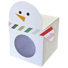 snowman peek a boo box