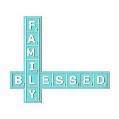 scrabble words blessed family