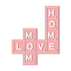 scrabble words mom home love