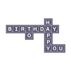 scrabble words happy birthday to you