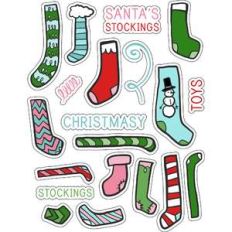 ml santa's stockings stickers