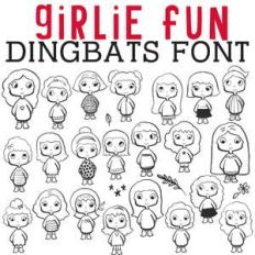 cg girlie fun dingbats