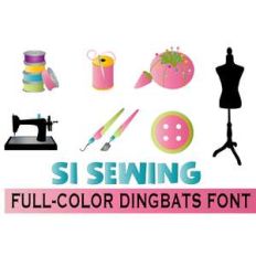 si sewing full-color dingbats font
