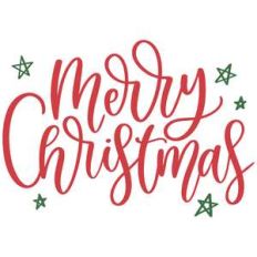 merry christmas with stars