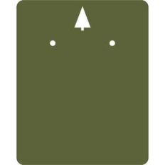 christmas tree earring card