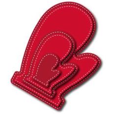 nested stitched mitten