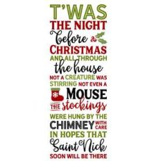 t'was the night before christmas