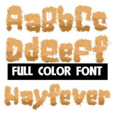 hayfever color font