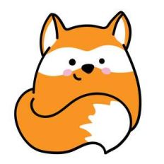 cute hand drawn fox