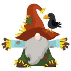 fall gnome scarecrow