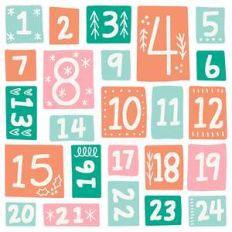 advent number stickers