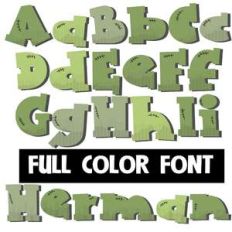 herman color font