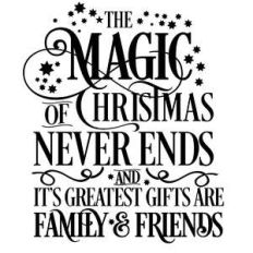 the magic of christmas never ends and its greatest gifts is family and