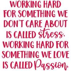 working hard
