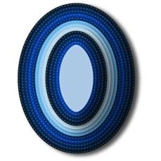 nested stitched ovals