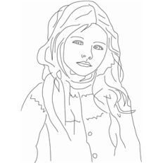 sweater girl sketch