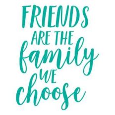 friends are the family we choose