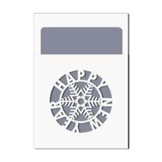 snowflake pocket card w insert