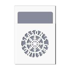 snowflake pocket card w insert