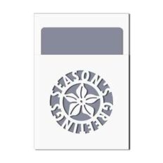 poinsettia pocket card w insert