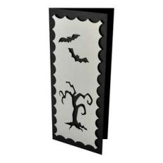 halloween tree slim stencil card